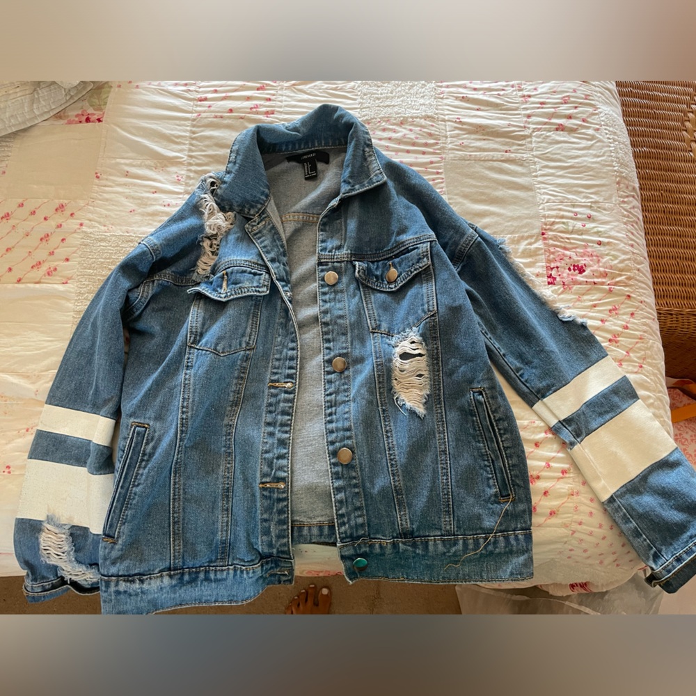 Forever 21 distressed Jean jacket